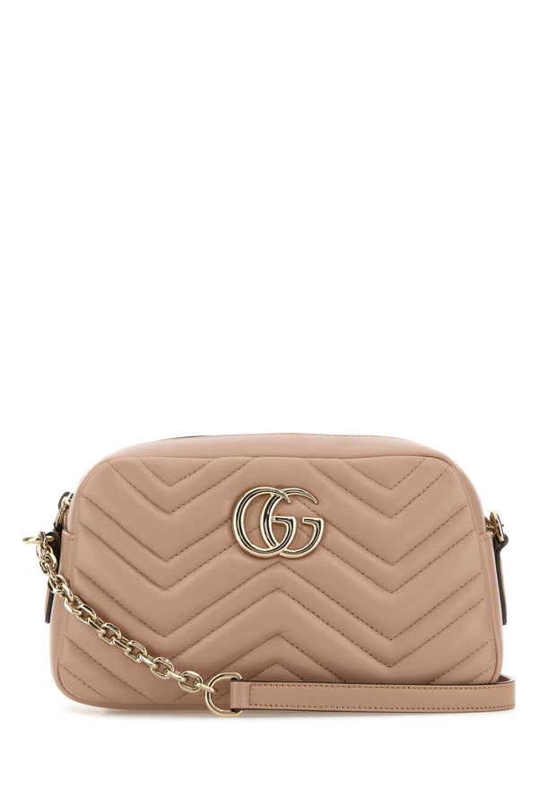 Gucci Nappa lamb leather crossbody bag in beige