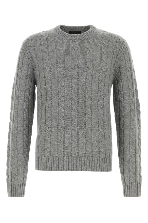 Prada 100% Cashmere sweater in gray