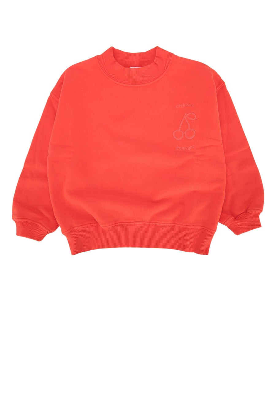 Bonpoint Lika 100% Cotton sweatshirt in red