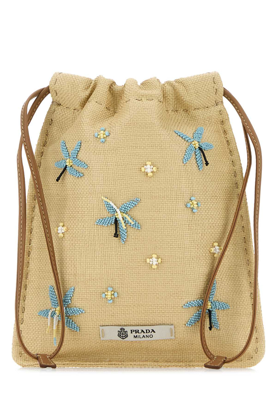 Prada Cellulare Exterior: 100% Fabric mini bag in beige