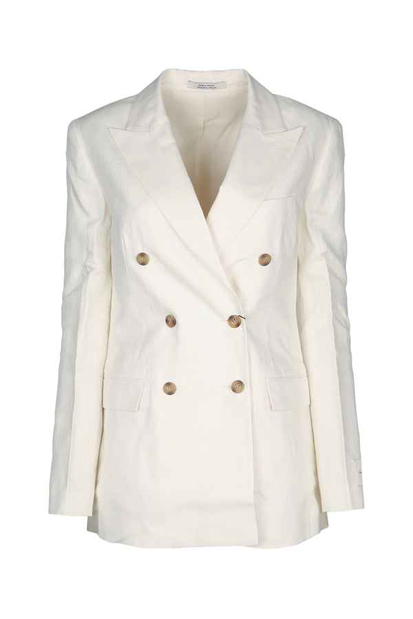 Calvin Klein Linen Linen blazer in white