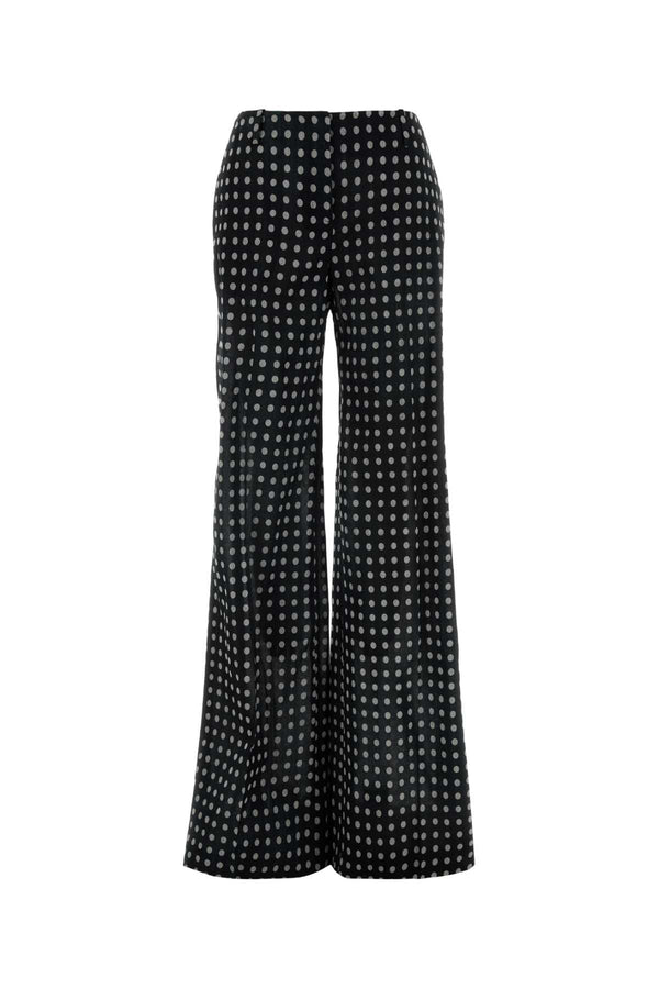 Ermanno Scervino Pois Exterior: 100% Silk trousers in black