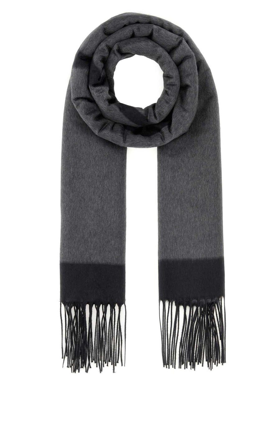 Saint Laurent Jacquard 100% Silk scarf in gray