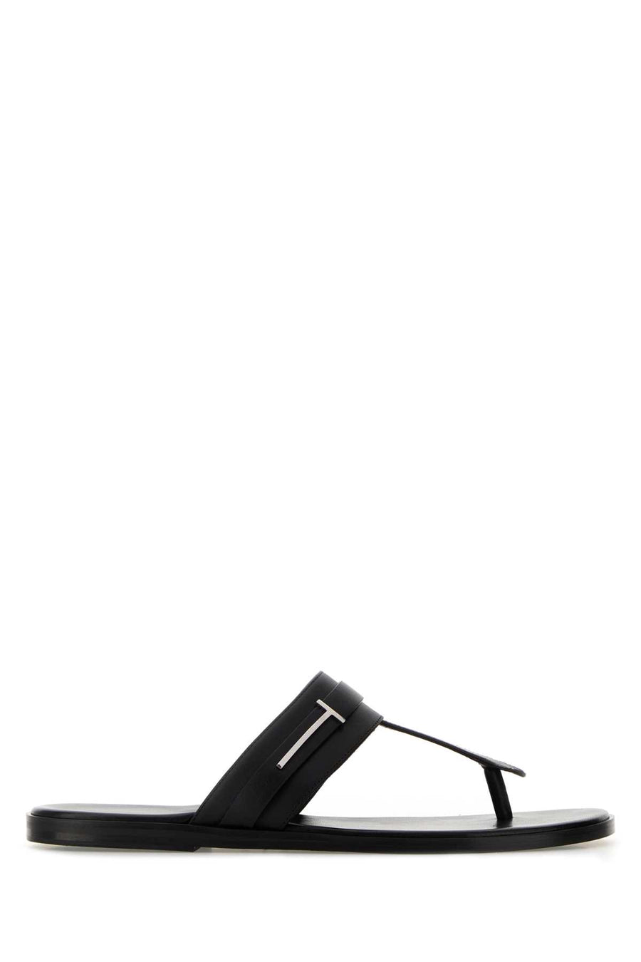 Tom Ford Leather Upper: 90% Calf Leather 10% Brass; Lining: 80% Sheep Leather 20% Calf Leather; Sole: 70% Calf Leather 30% Rubber sandal in black