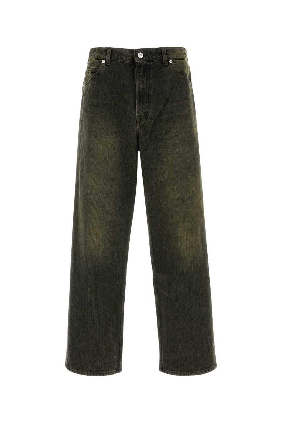 Slate Denim Vast Cut Jeans Blacksandchaintwill Exterior: Cotton