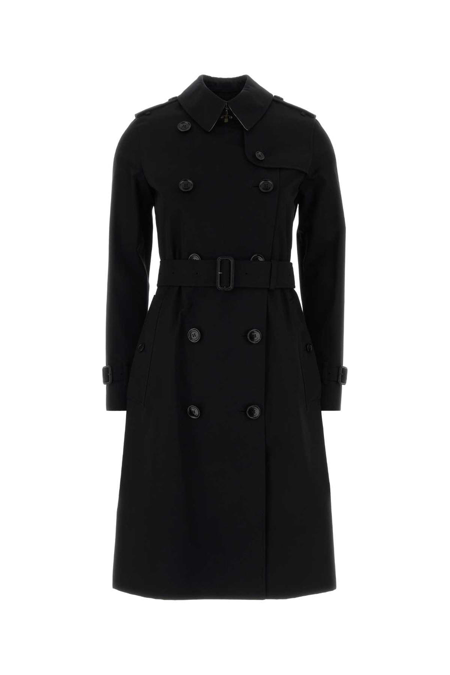 Burberry 100% Cotton trench coat in black