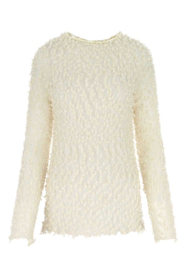 Jil Sander 76% Wool 24% Silk sweater in beige