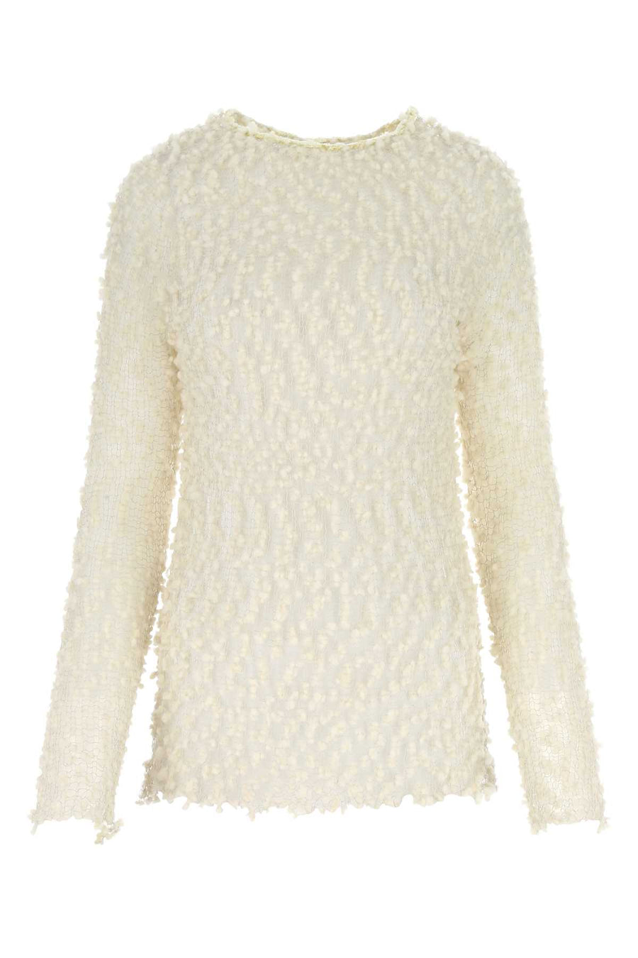 Jil Sander 76% Wool 24% Silk sweater in beige