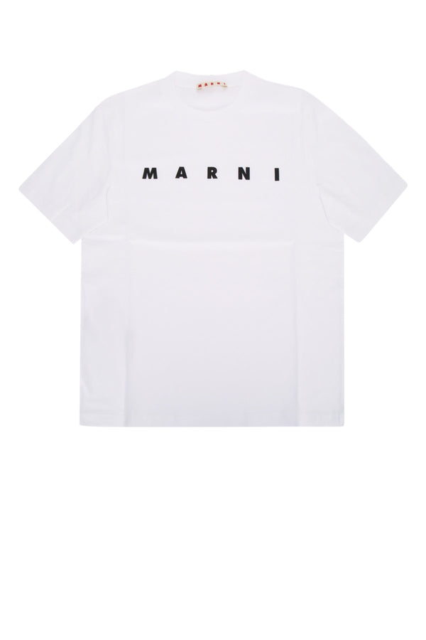 Marni Kids 100% Cotton t-shirt in white