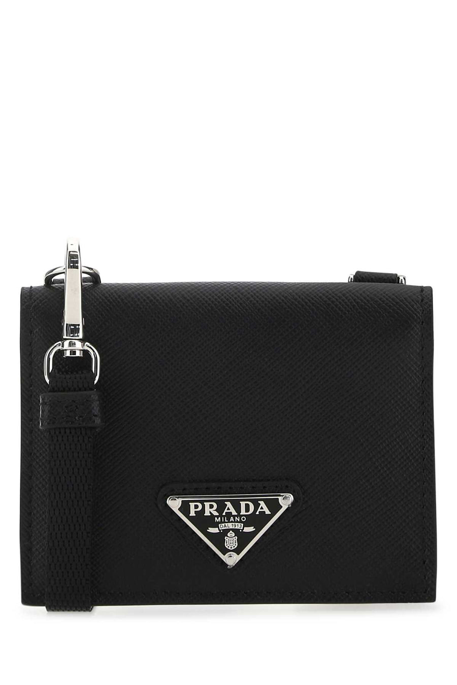 Prada Carte 100% Vitello card case in black