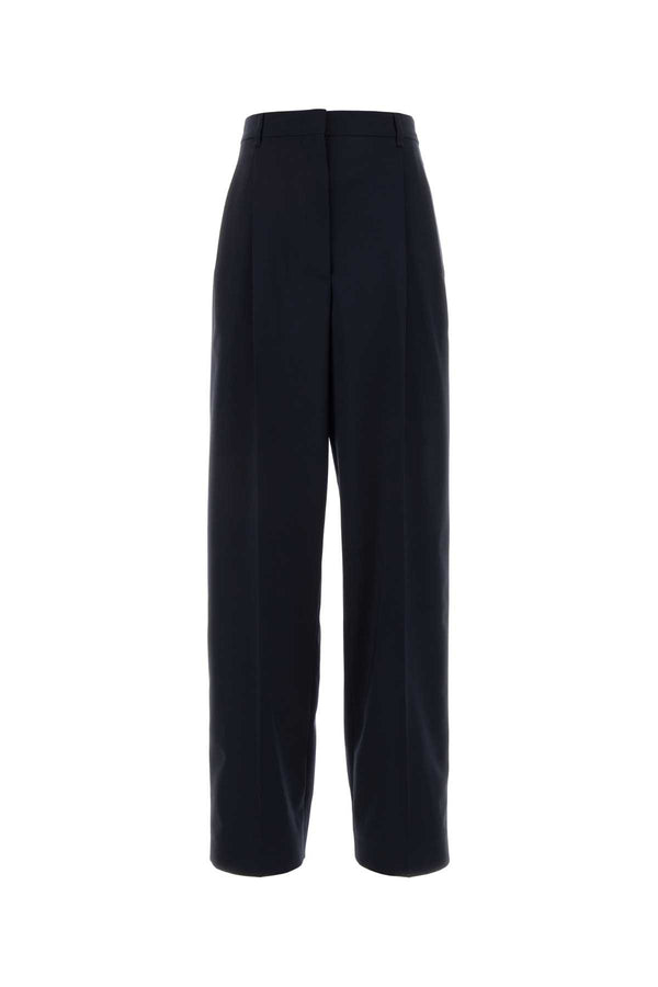 Miu Miu 95% Virgin wool trousers in blue