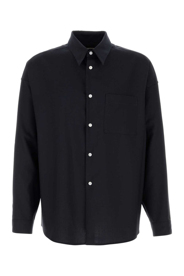 Marni 100% Virgin wool shirt in black