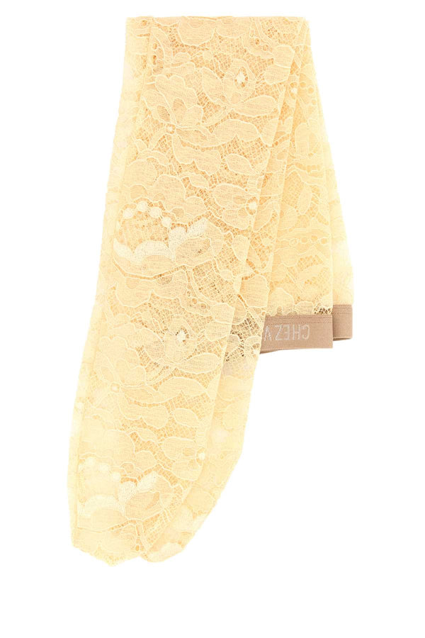 Valentino Garavani Exterior: 47% Nylon 25% Viscose 18% Elastane lace gloves in beige