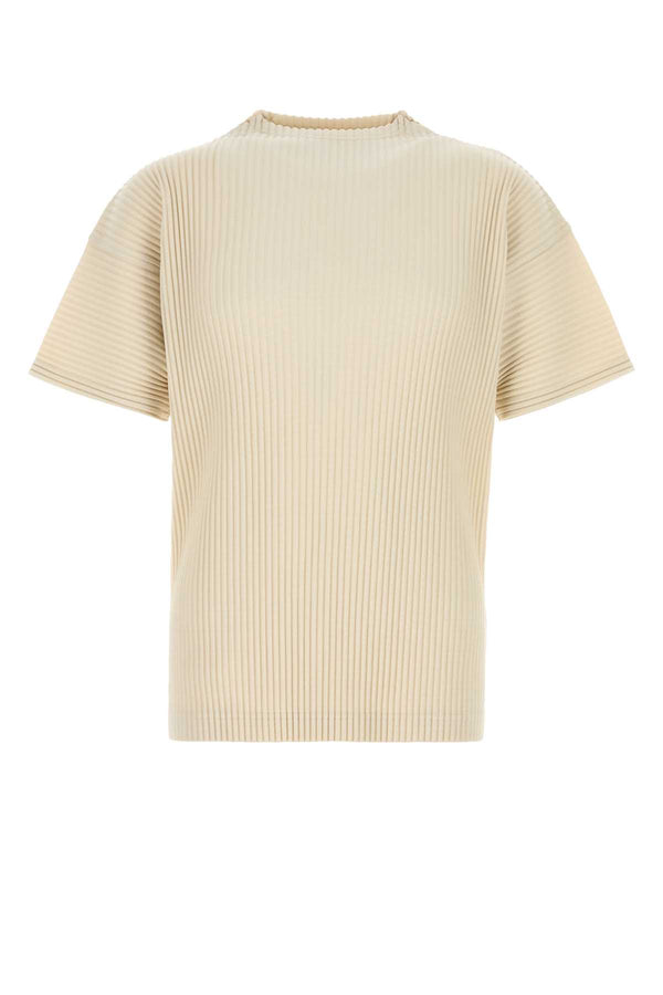 Homme Plisse' Issey Miyake Colors 100% Polyester t-shirt in beige