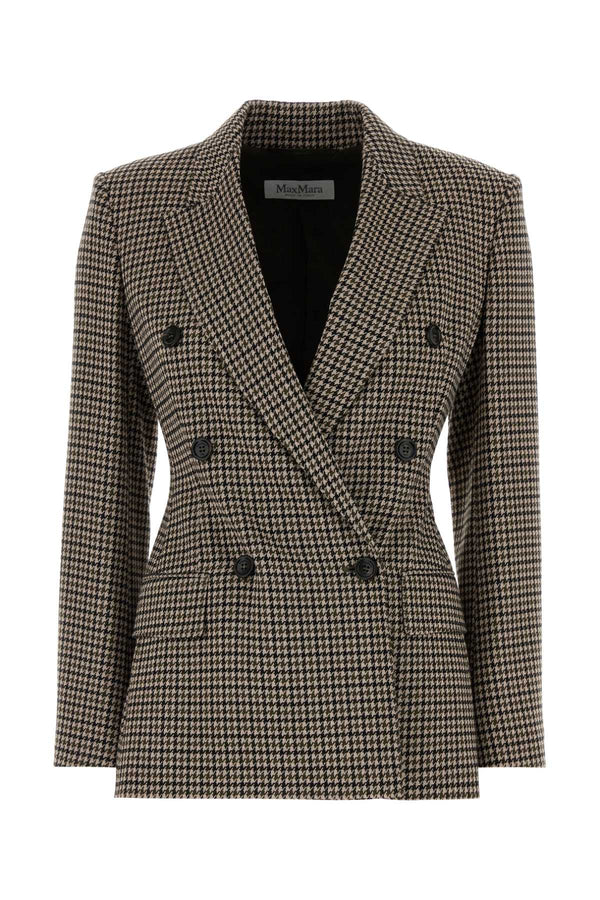 Max Mara 70% Viscose blazer in gray