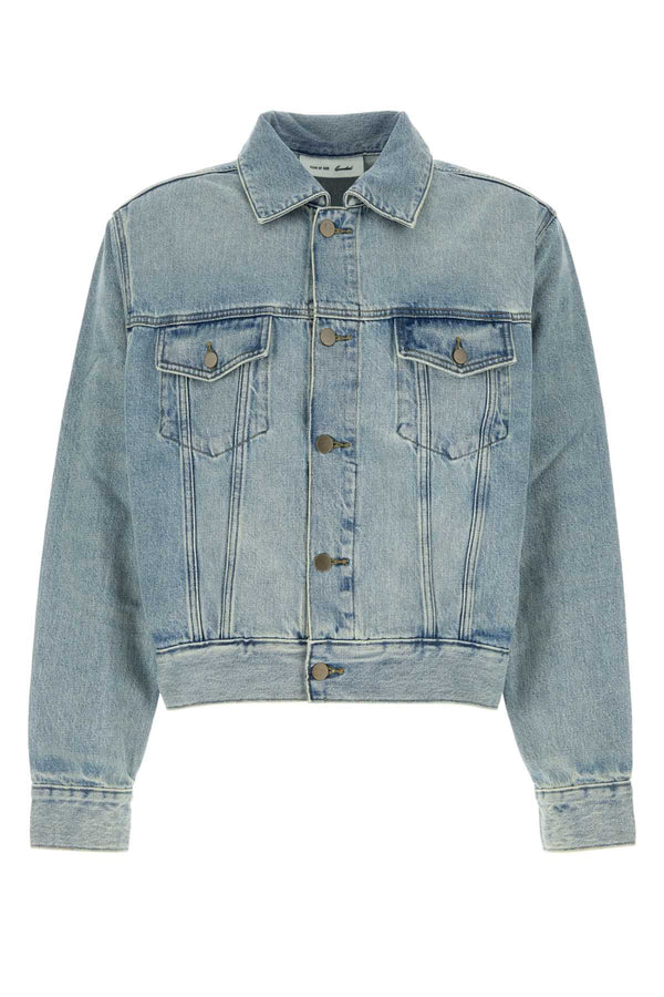 Fear Of God Essential Denim 100% Cotton jacket in blue