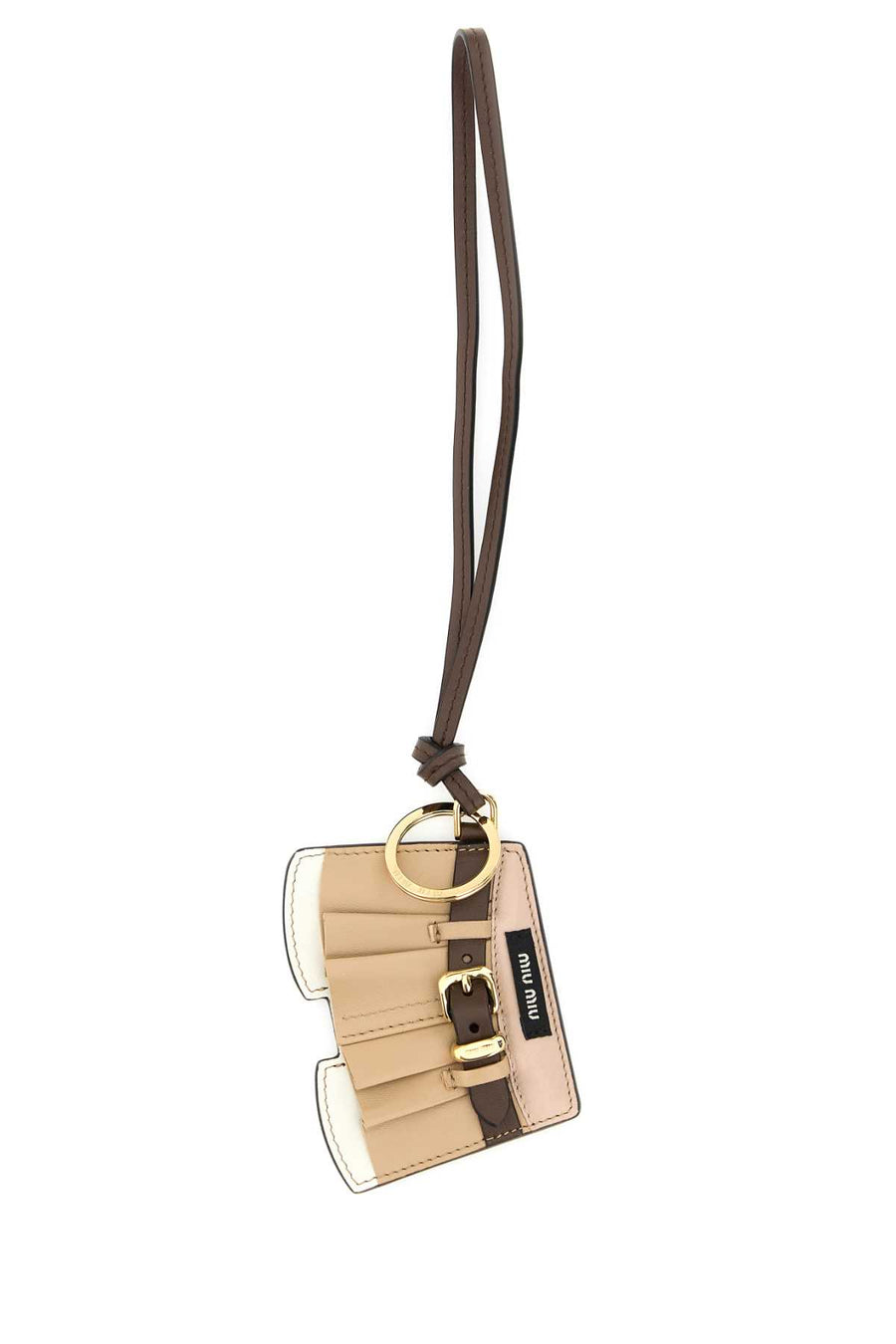 Miu Miu 100% Lamb Leather card case in beige