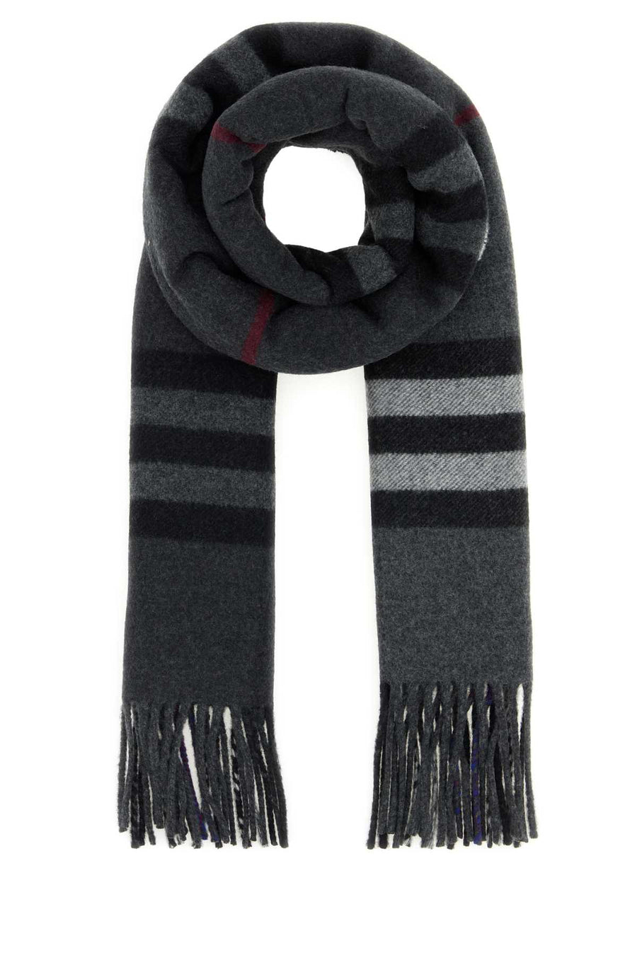 Burberry Double 100% Cashmere scarf in gray