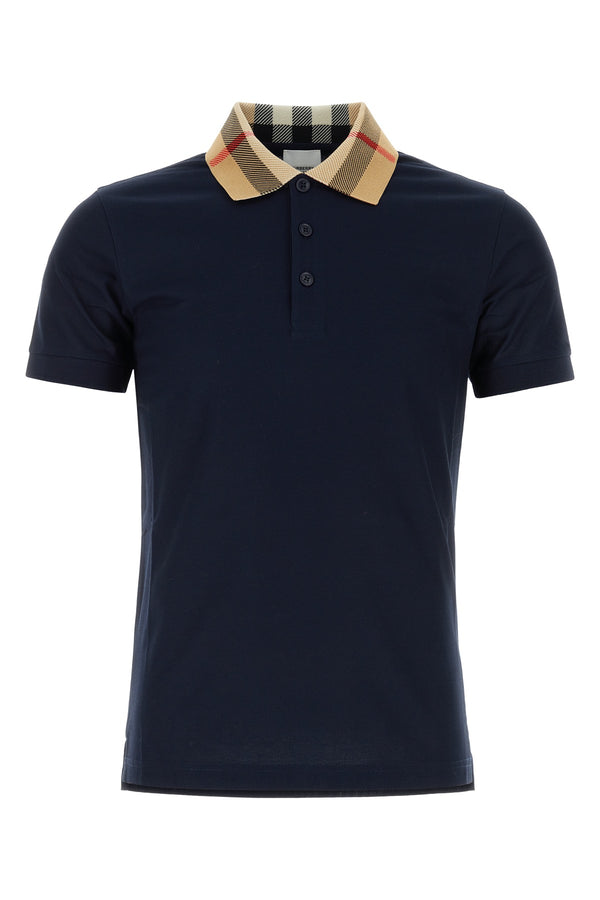 Burberry 100% Cotton polo shirt in navy