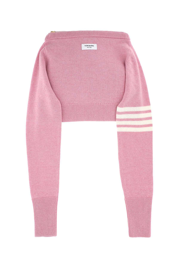 Thom Browne Exterior: 100% Merino wool clutch in pink