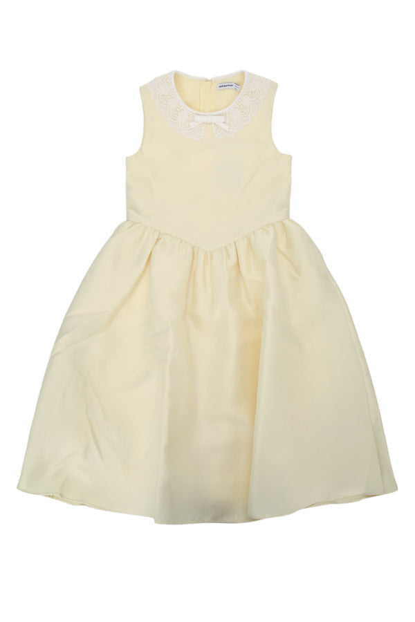 Self Portrait Kids Taffeta Main: 100% Polyester; Lining: 100% Polyester dress in yellow