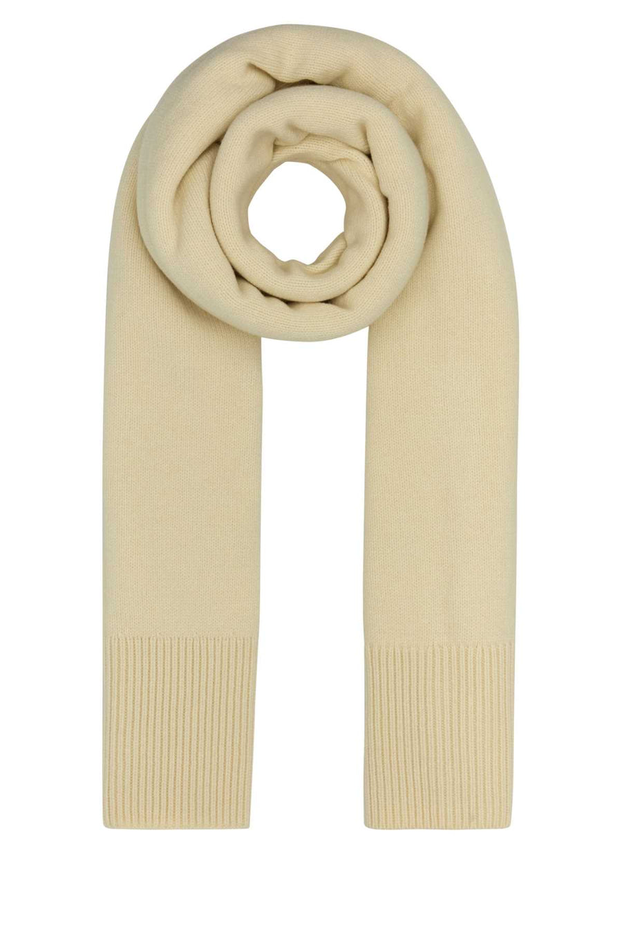 Camilla And Marc Knit 80% Merino wool scarf in beige