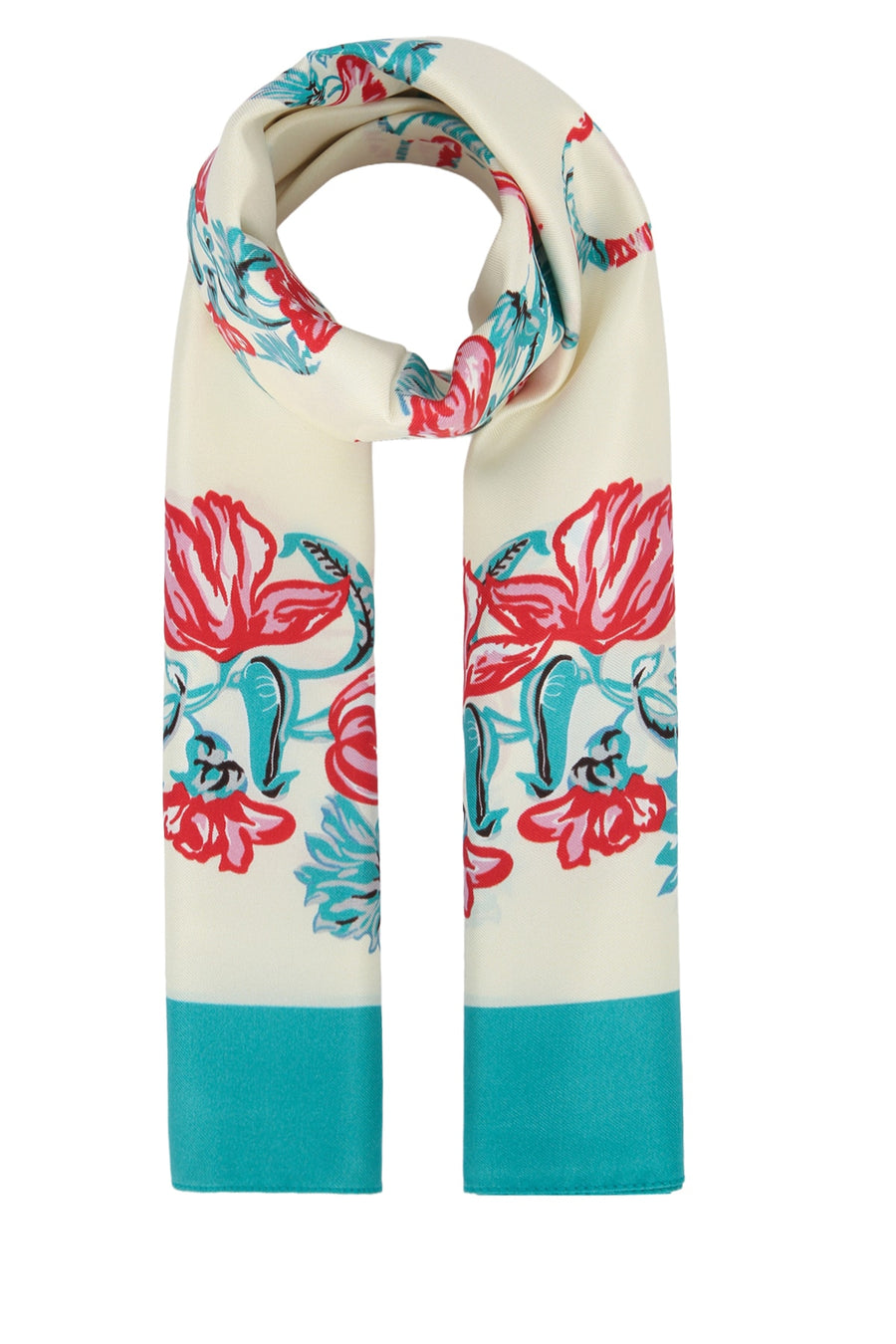 Pinko Foulard Twill scarf in beige