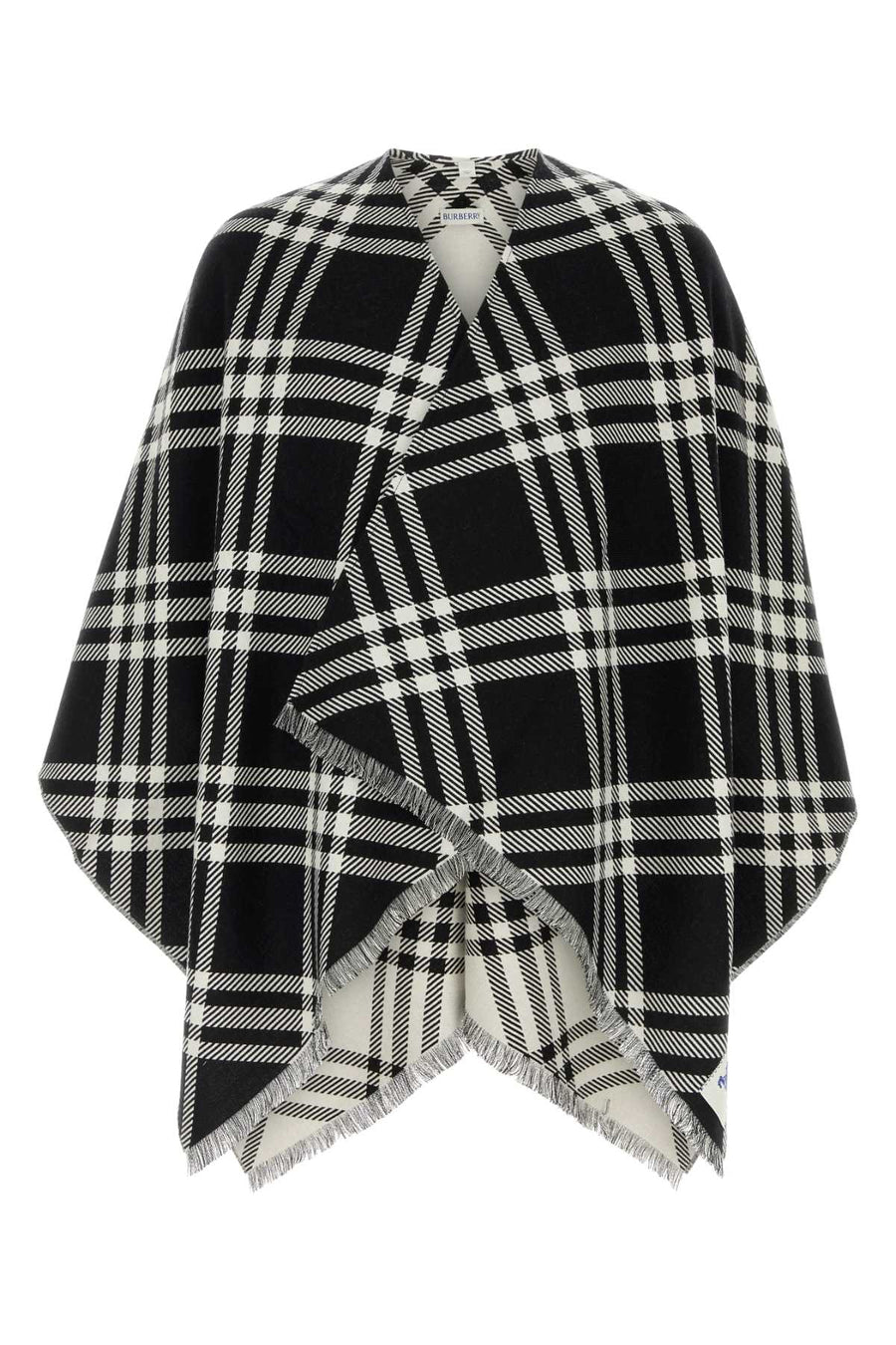 Burberry Tribar 63% Wool shawl in black