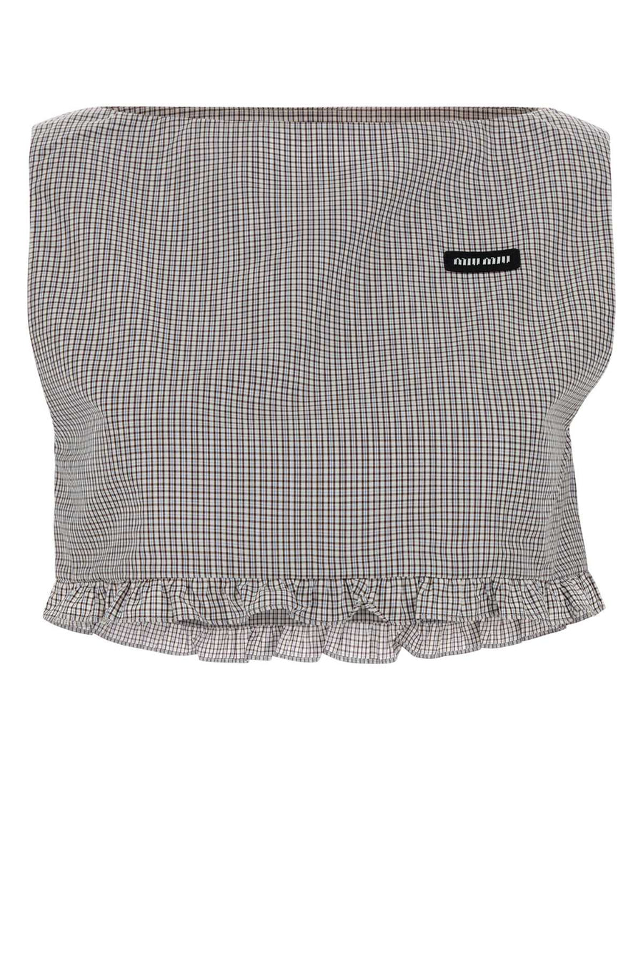 Miu Miu Exterior: 100% Cotton sweater in gray