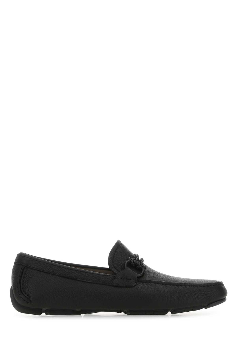 Black Leather Loafers Nero Mocassini