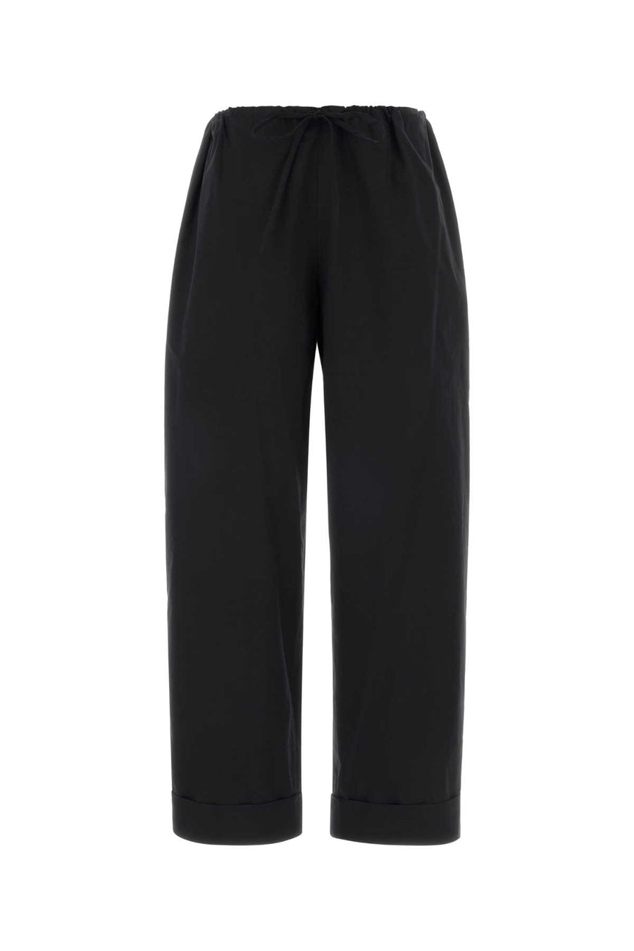 The Row Pant 100% Cotton trousers in black