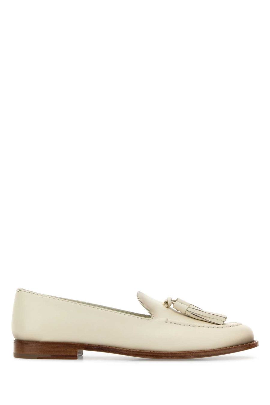 Church'S Exterior: 100% Calf; Interior: 100% Leather; Sole: Leather loafer in ivory