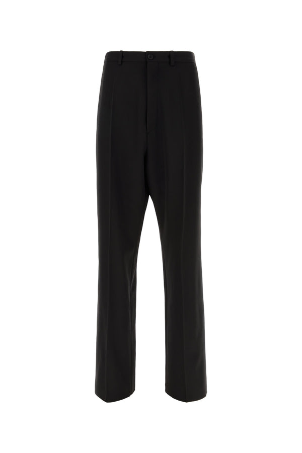 Balenciaga Wool blend trousers in black