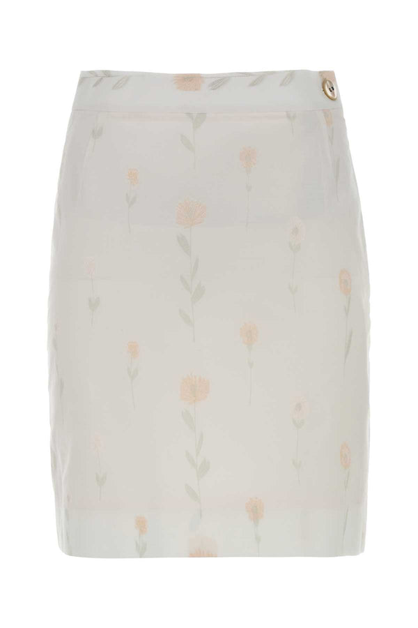 Vivienne Westwood Skirt Exterior: 93% Cotton 7% Viscose; Lining: 100% Viscose skirt in white