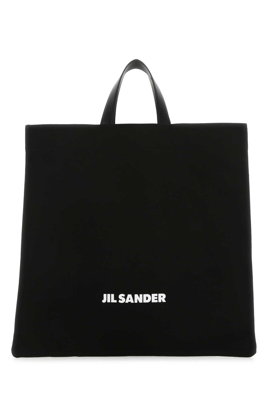 Jil Sander 70% Cotton tote bag in black