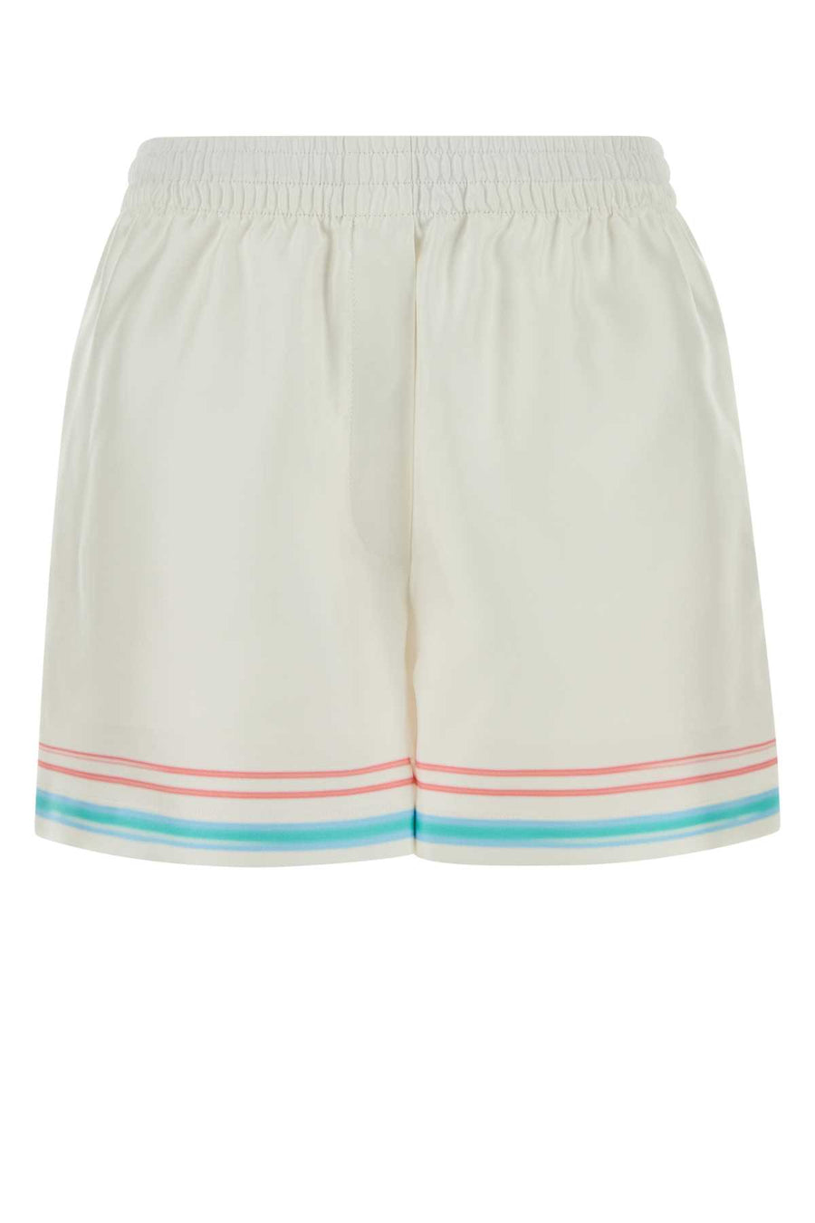 Casablanca Silk Exterior: 100% Silk shorts in white