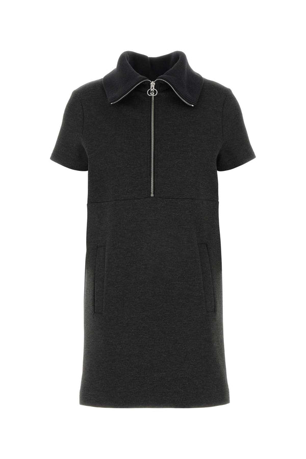 Gucci 61% Viscose 34% Nylon 5% Elastane dress in gray