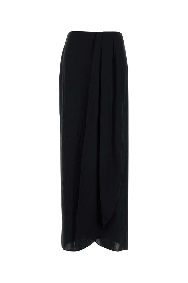 Maison Margiela Satin 78% Acetate skirt in black