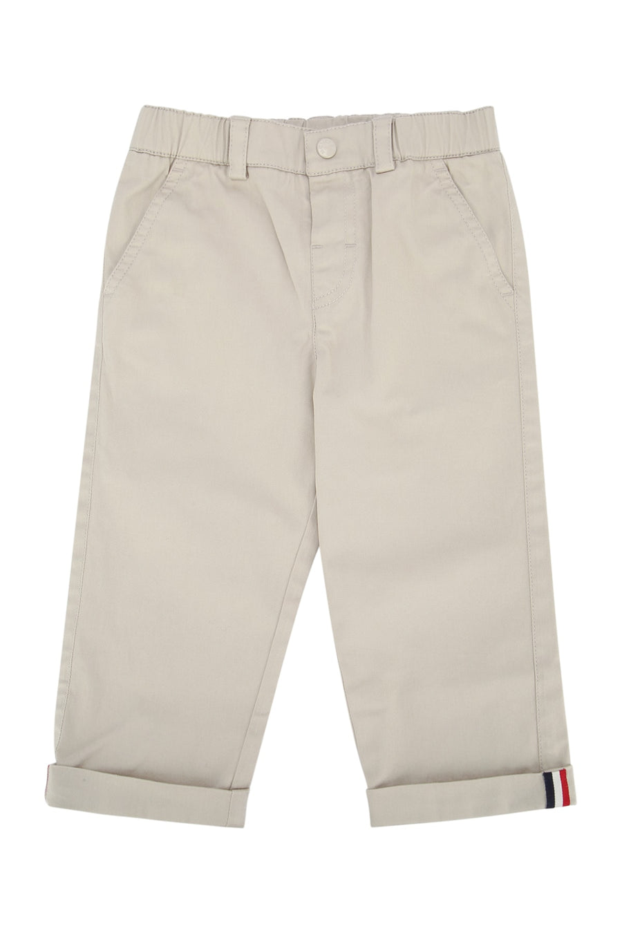 Moncler Jr Baby Cotton trousers in beige