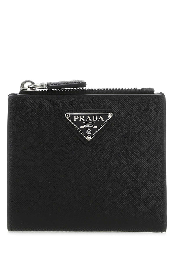 Prada 100% Calfskin (Vitello) wallet in black