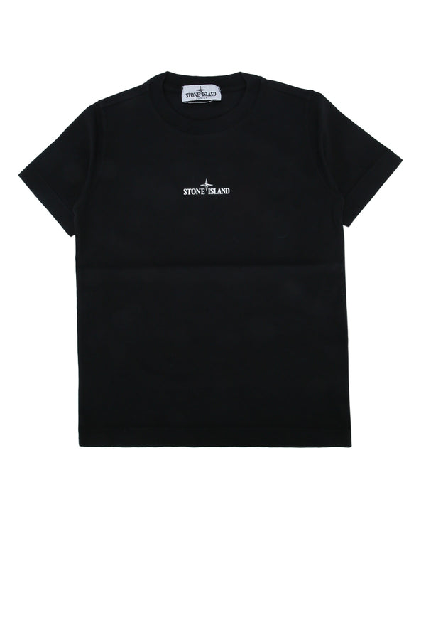 Stone Island Kids 100% Cotton t-shirt in black