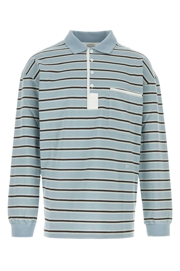 Bottega Veneta 100% Cotton polo in blue
