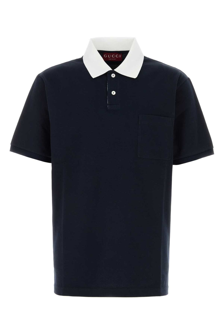 Gucci 97% Cotton polo shirt in navy