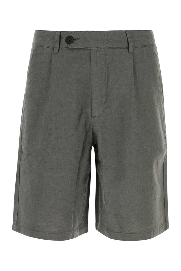 Gimaguas Shorts 60% Linen 40% Cotton bermuda shorts in gray