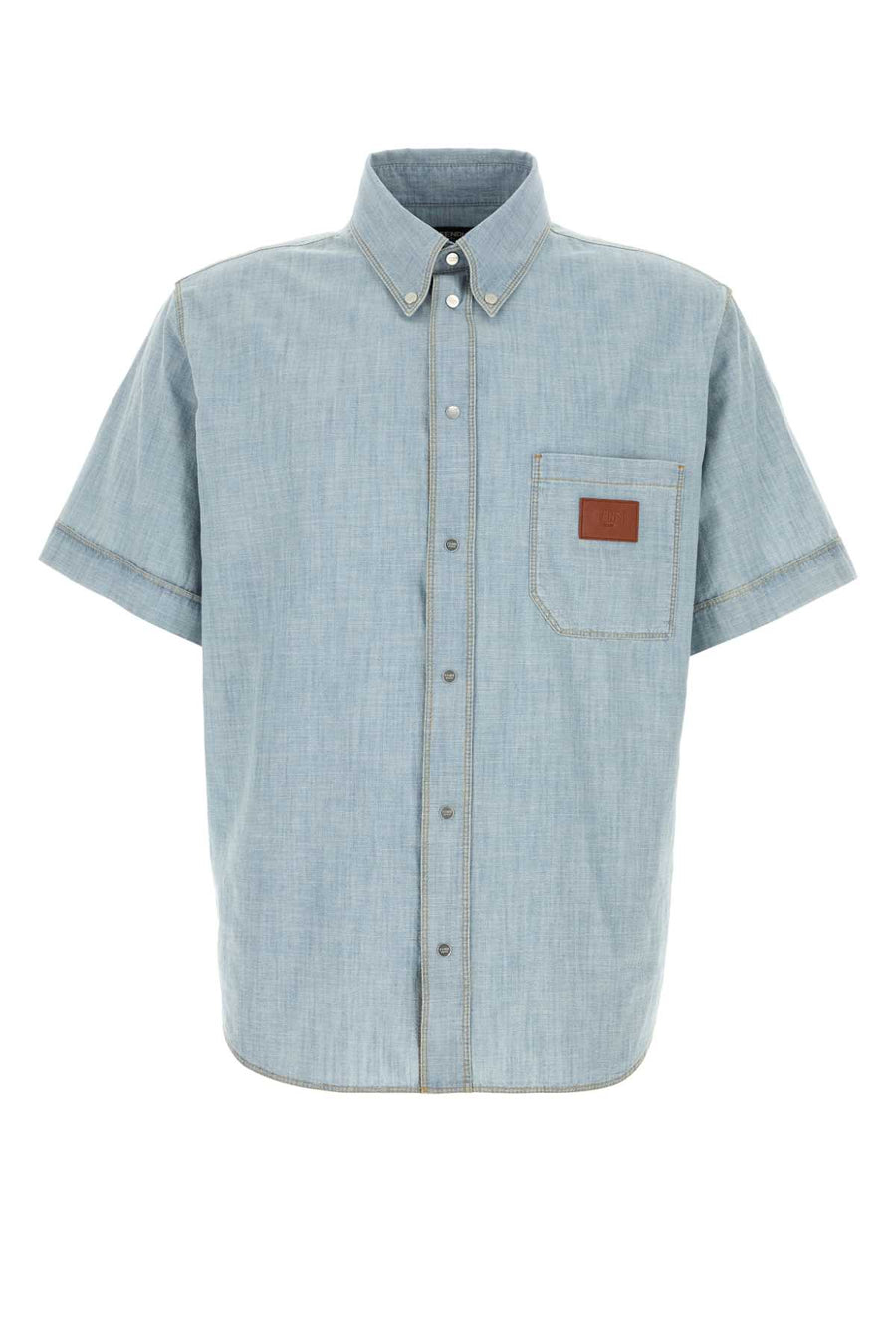 Fendi Chambray 100% Cotton shirt in blue