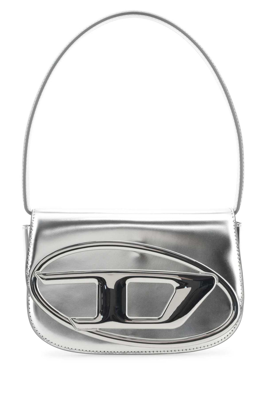 Diesel 100% PMU (polyurethane) shoulder bag in silver
