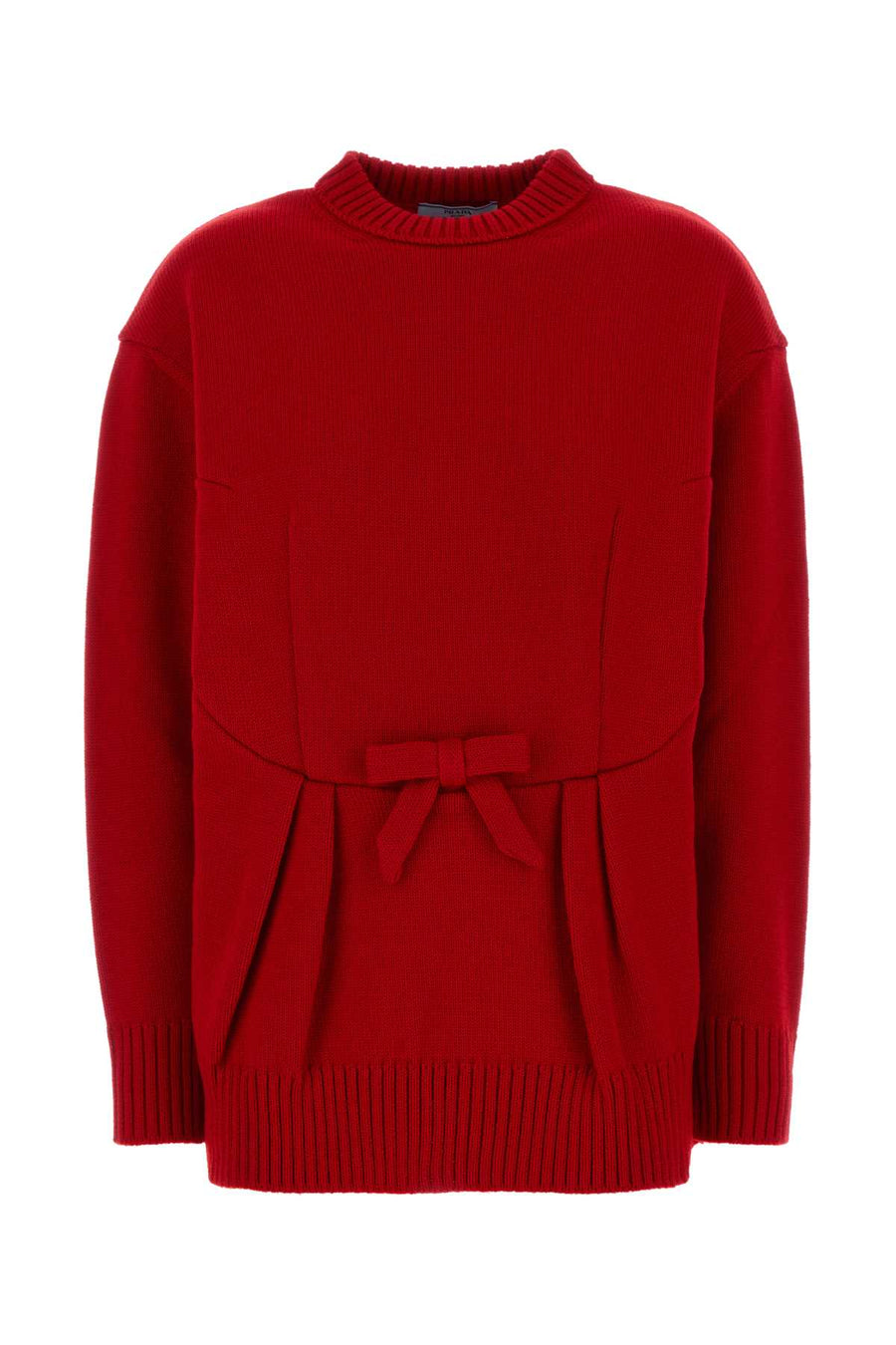 Prada 100% Wool sweater in red
