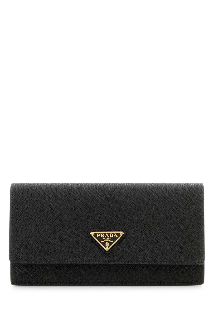 Prada 100% Vitello leather wallet in black