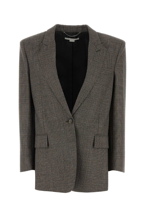 Stella McCartney Exterior: 100% Wool blazer in gray