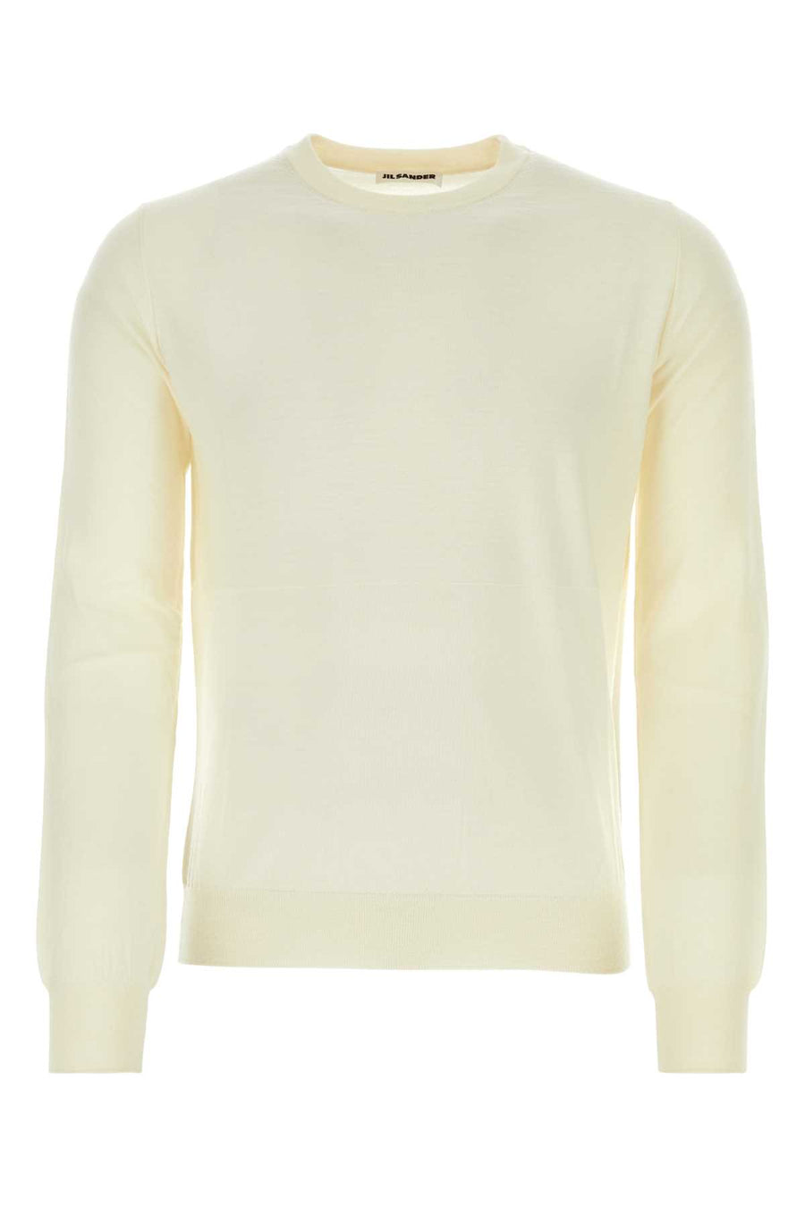 Jil Sander 100% Virgin wool sweater in ivory